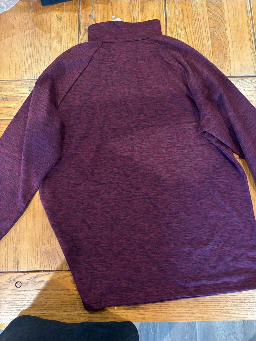 The Children's Place Marled Plum Half-Zip Long Sleeve Tee